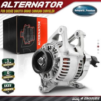 Alternator for Dodge Grand Caravan 1990-1995 Spirit Plymouth Grand Voyager 90A - Image 1 of 4