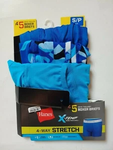 Hanes Boys 3 Pack X Temp Wicking Boxer Briefs Size Small 6 8 - Picture 1 of 4