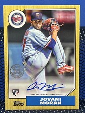 2022 Topps Update Series JOVANI MORAN On Card Auto Minnesota Twins RC Rookie