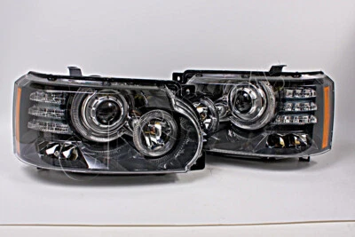 Par de faros LED bi xenón para Land Rover Range Rover L322 Facelift 2009-2012 OEM Foto 1 de 2