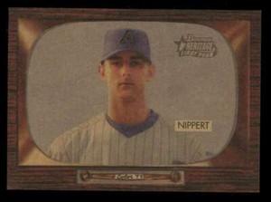 2004 Bowman Heritage Mahogany 344 Dustin Nippert Rookie Diamondbacks #10/25 SSP 