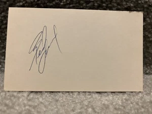 Real Lemieux (d. 1975) Detroit Red Wings & LA Kings Hockey Signed Index Card - Picture 1 of 1