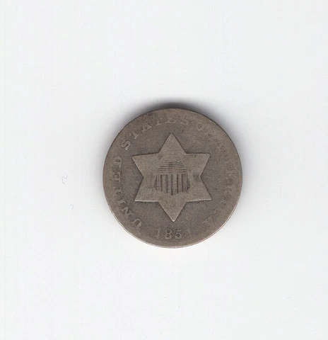 1851-P  Three Cent Silver Fine 3c Cover