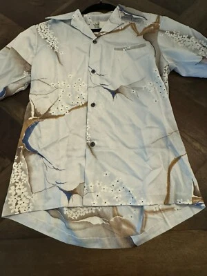 Camisa de playa vintage para hombre Malihini Hawaii con botones blanca talla S bolsillo Foto 1 de 4