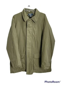 Ralph Lauren Polo Mens L Olive Green With Removable Liner Trench Winter Coat M - Picture 1 of 8