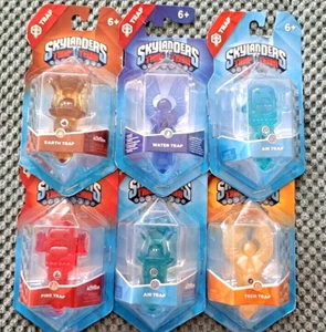 Skylanders Trap Team - 6 Fallen / Pièges ( Air,Technologie,Fire,Water,Earth ) - - Photo 1/3
