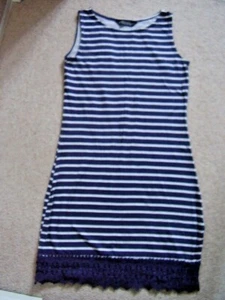 Girls dark BLUE dress,sleeveless,Dorothy Perkins,size 10-12 years,UK 6 - Picture 1 of 8