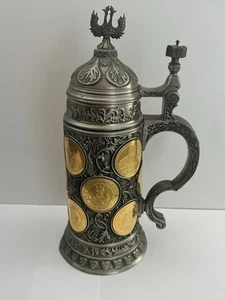 Münzkrug Zinnkrug reichlich verziert Kaiserhumpen Kaiserkrönung Frankfurt - Bild 1 von 13