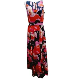 Vince Camuto floral Multicolor Maxi dress Women's Size 8 Summer Party - Picture 1 of 6