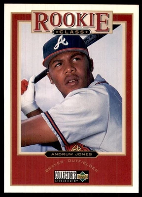 Collector's Choice Andruw Jones RC 1997 Atlanta Braves #1 Foto 1 de 2