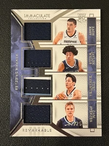 Edey Wells Kawamura Spencer 2024-25 Immaculate Rookie Jersey Quad /25 - Picture 1 of 2