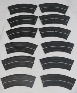 Vintage 1962 Aurora Model Motoring 12" Radius 1/8 Track Curves # 1528 12 pieces - Picture 1 of 8
