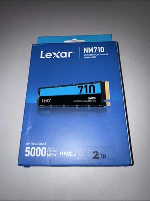 Lexar Media 275278 Lexar Ssd LNM710X002T-RNNNU 2tb Nm710 M.2 2280 Pcle Gen4x4 - Image 1 of 3