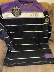 Camisa de vestir Coogi manga larga a rayas púrpura XXL VER FOTOS - Imagen 1 de 14