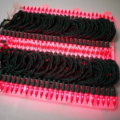 Vintage String Lights 100 Christmas Lights Indoor Outdoor Pink Lights Trending - Image 1 of 4