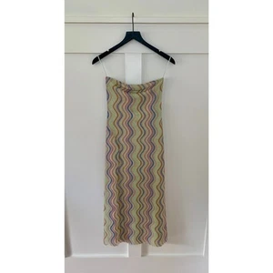 Zara Mini Dress in Multicolor Small Printed Lined Back Slit Stretch Summer Boho - Picture 1 of 3