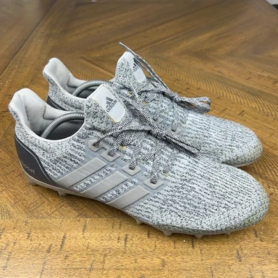 Adidas Ultraboost Football Cleats Mens 12 Gray Silver Boost Low PE RARE CG4815 - Image 1 of 4