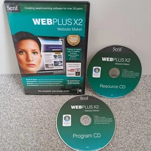 Serif WebPlus X2 Website Design PC Software CD ROM Windows Vista Program Rare VG - Picture 1 of 7