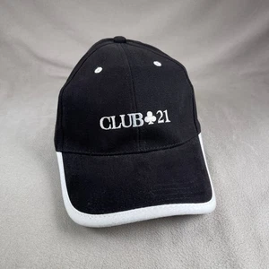 Club 21 Mütze Herren Einheitsgröße schwarz Strapback Baseballkappe bestickt Golf Casino - Bild 1 von 10