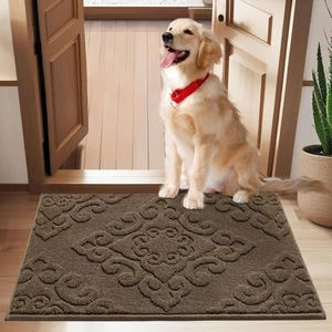-Door-Mat-Non-Slip-Entryway-Rug 24”x36” Absorbent Welcome Mats Washable Dirt ... - Picture 1 of 9