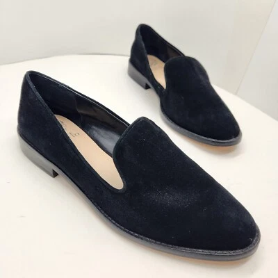 Vince Camuto Mocasines Mujer 10.5M Negro Gamuza Planos Levilla Preppy Formal  Foto 1 de 4