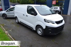 Black Side Bars + Amber LED For Citroen Dispatch SpaceTourer Driver SWB 2016+ - Picture 1 of 9