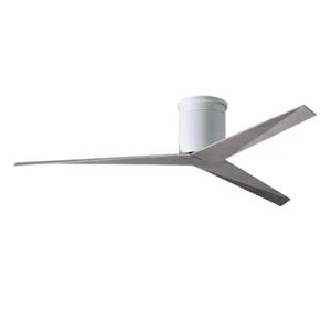 Matthews Fan Eliza-H Flush Paddle Ceiling Fan, Gloss White/Barn - EKH-WH-BW - Picture 1 of 1