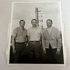 Vintage Original Photo Of Apollo 11 Crew Neil Armstrong M Collins E Aldrin 8x10