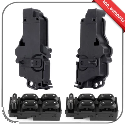 For 2002-2005 Ford F-350 Super Duty FL & FR Window Switch & Door Lock Actuators - Image 1 of 4