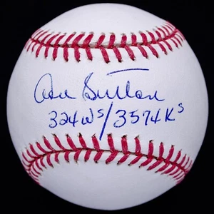 Don Sutton 324 W's, 3574 K's Signed OML Baseball JSA COA #G64612 - Picture 1 of 5