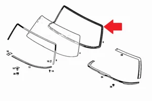 New Windshield Seal fits W111 220SE 250SE 280SE Coupe Cabriolet 1116705639 - Bild 1 von 2