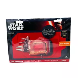 Star Wars The Force Awakens Rey Speeder Land Cruiser Shape Foil Balloon Birthday - Picture 1 of 2
