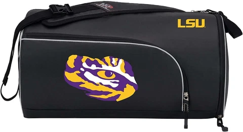 New NCAA LSU Tigers Squadron Premium Duffel / Bag Gym Bag / Training Bag Cover