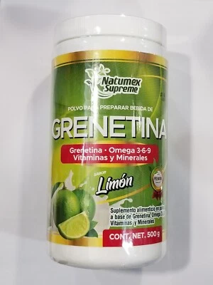 GRENETINA 100% NATURAL HIDROLIZADA (Limón / Limón) Natumex Supreme Net 500g Foto 1 de 4