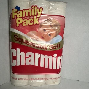 Vtg Charmin 1993 Bath Tissue Toilet Paper New NOS Unopened 12 Rolls Family Pack - Picture 1 of 5