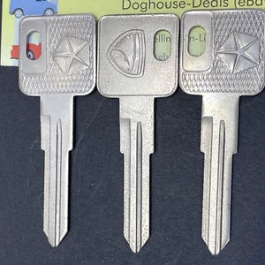 3- Dodge Eagle Key Blanks, ILCO RN32, KAR84729, envío gratuito a EE. UU. - Imagen 1 de 3