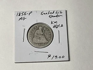 1856 P Seated Liberty Quarter - Bild 1 von 3