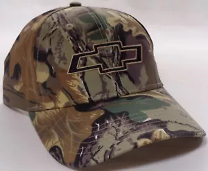 Hat Cap Licensed Chevrolet Chevy Bowtie Camo Camouflage All Twill HR 228 - Picture 1 of 2