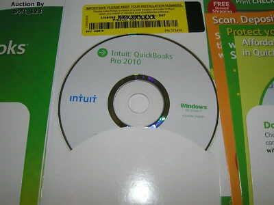 INTUIT QUICKBOOKS PRO 2010 FOR WINDOWS FULL RETAIL US VERSION  - Image 1 of 2