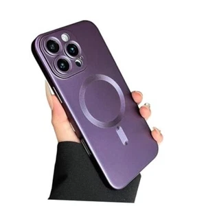 Magnetic Case for iPhone 16 Pro Phone Case for Women, Matte Luxury Soft Purple - Picture 1 of 7