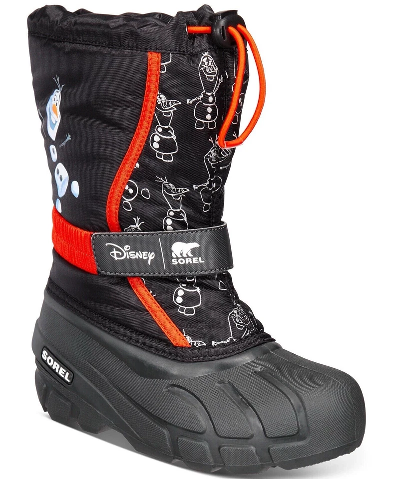 Botas Sorel Juveniles Talla 13 Disney Flurry Frozen Olaf Negras Invierno Snow Collab Foto 1 de 4