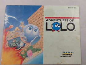 Adventures of Lolo (Nintendo NES) Instruction Manual ONLY