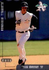 2010 Asheville Tourists Grandstand 12 Tyler Massey Chattanooga Tennessee TN Card