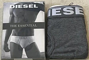 DIESEL Essentials Vintage Blade Cotton Stretch Brief - XXLarge, silver gray - Picture 1 of 1