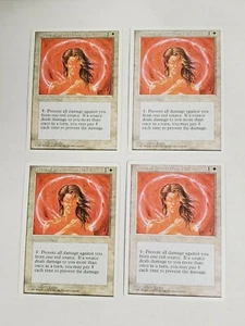 MTG Playset 4x Circle of Protection: Red (4th Edition/White/C) - BGM - Picture 1 of 2
