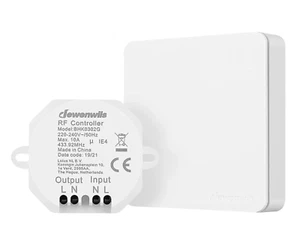 Wireless Remote Light Control 30M Range, No Wiring, (2 Remotes & 1 Receiver) - Picture 1 of 6