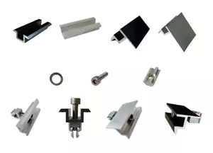 PV Mittelklemmen Endklemmen Befestigung für Modulhöhe 30 mm Solar Photovoltaik - Bild 1 von 20