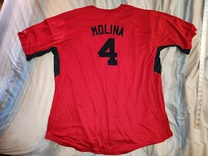 YADIER MOLINA #4 ST. LOUIS CARDINALS RED BASEBALL JERSEY 2X-LARGE TALL, 2XLT NWT - Picture 1 of 11