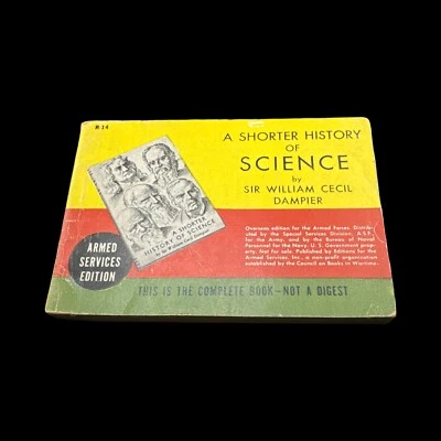 💥WW2 Armed Services Edition #R-14💥A SHORTER HISTORY SCIENCE 💥1944 - Imagem 1 de 4