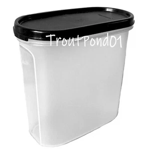 TUPPERWARE Modular Mates Oval #3 Storage Container 7 c / 1.7L Black Lid Seal - Picture 1 of 1